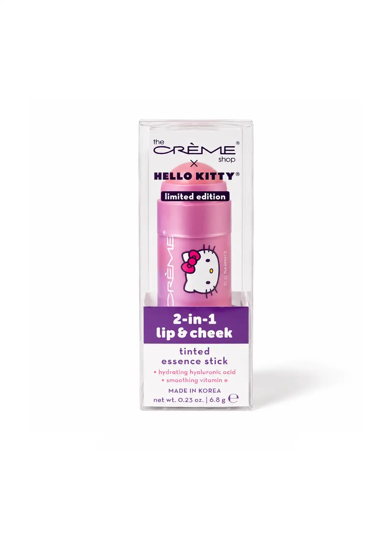 The Crème Shop x Hello Kitty 2-in-1 Lip & Cheek Tinted Essence Stick Peach Glow