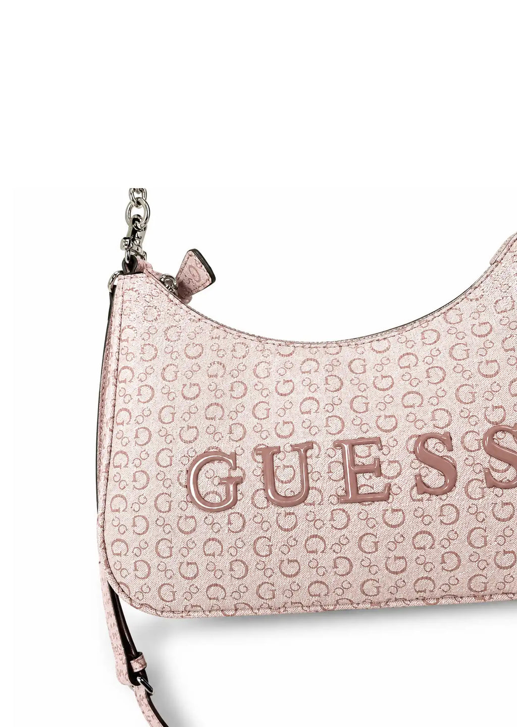 GUESS Noelle Mini Shoulder Bag Blush Logo