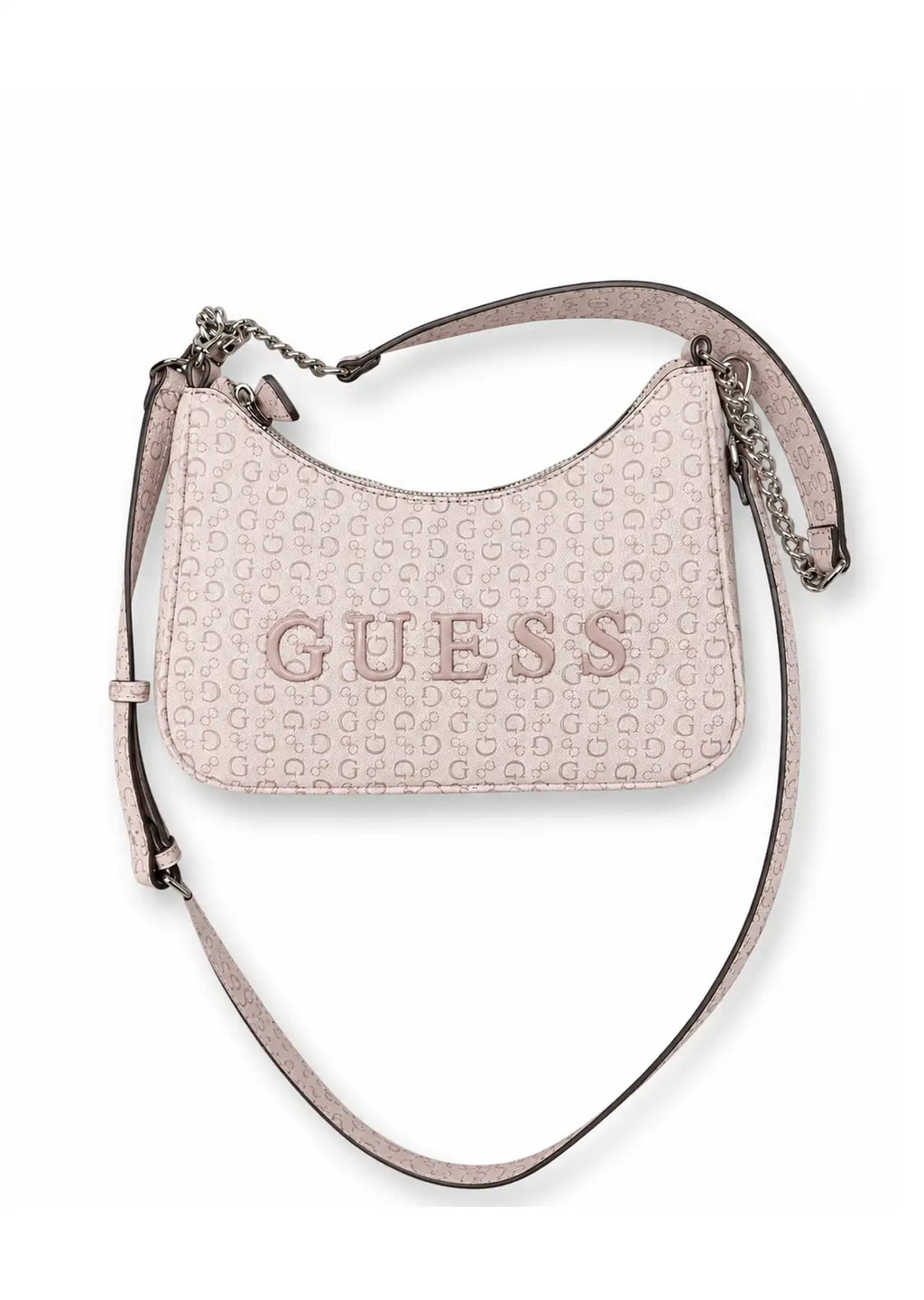 GUESS Noelle Mini Shoulder Bag Blush Logo