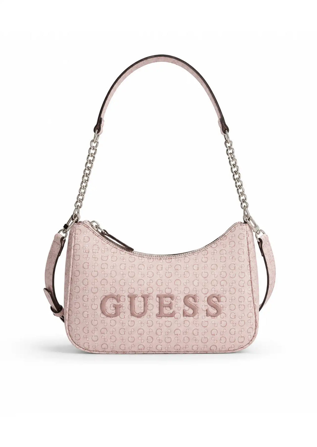 GUESS Noelle Mini Shoulder Bag Blush Logo