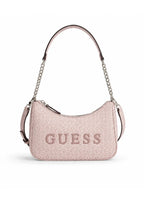 GUESS Noelle Mini Shoulder Bag Blush Logo