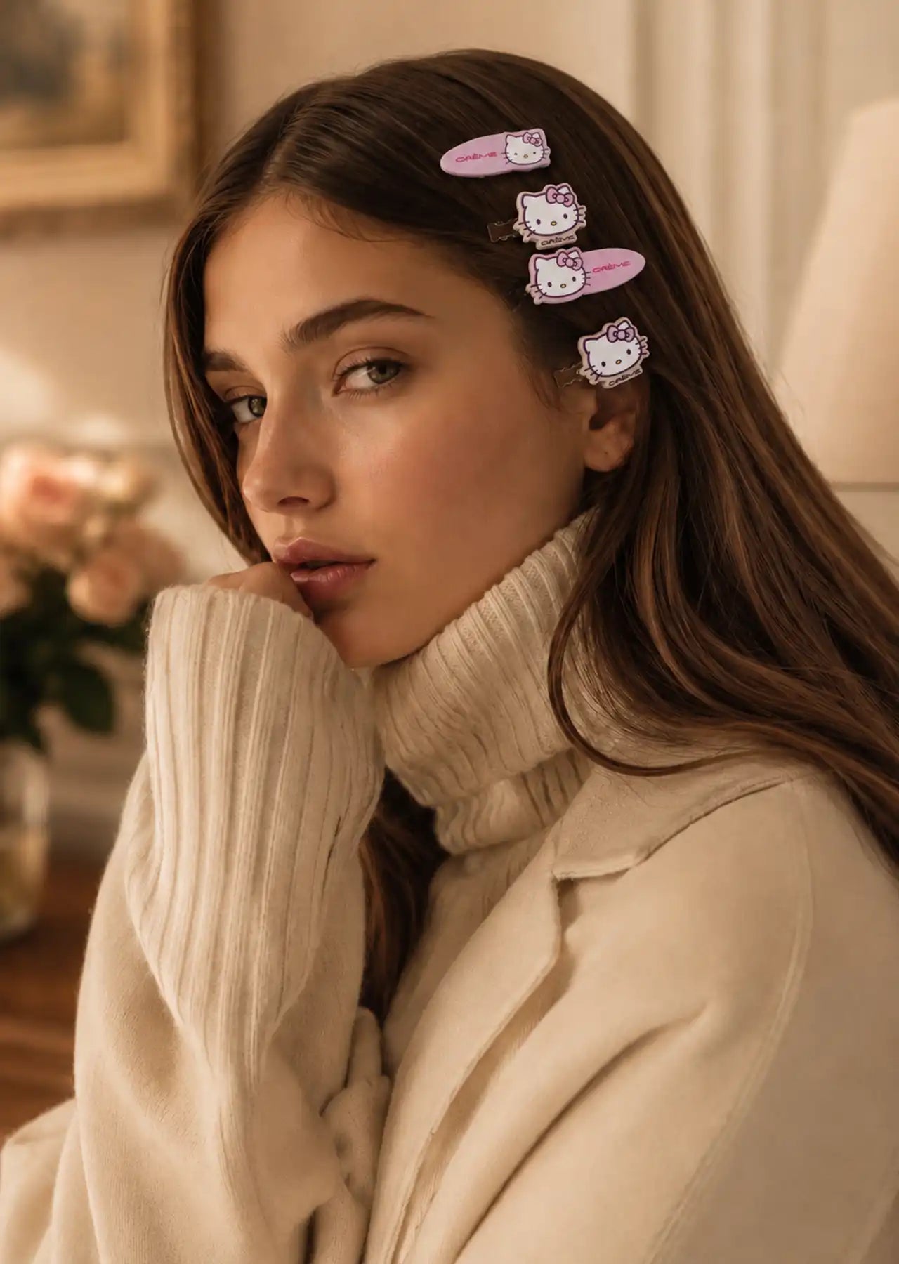 The Crème Shop x Hello Kitty Hair Clip Set (4 Pieces)
