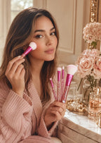 The Crème Shop x Hello Kitty Glitter Makeup Brush 5 Pieces Set
