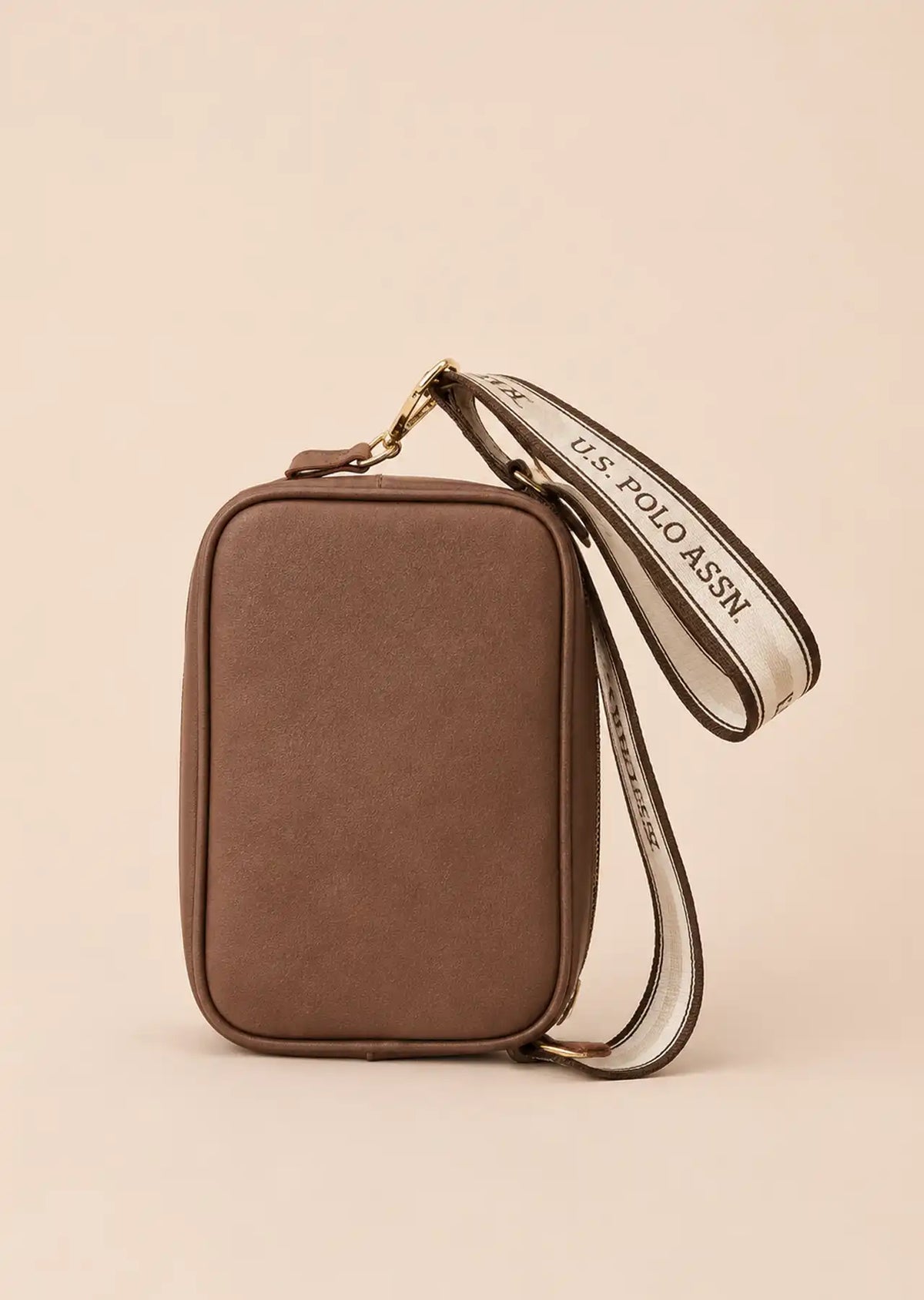 U.S. Polo Assn. Classic Camera Crossbody Bag, Chocolate Brown