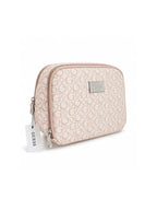 GUESS Noelle Double Zip Cosmetic Case Blush Logo