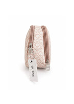 GUESS Noelle Double Zip Cosmetic Case Blush Logo