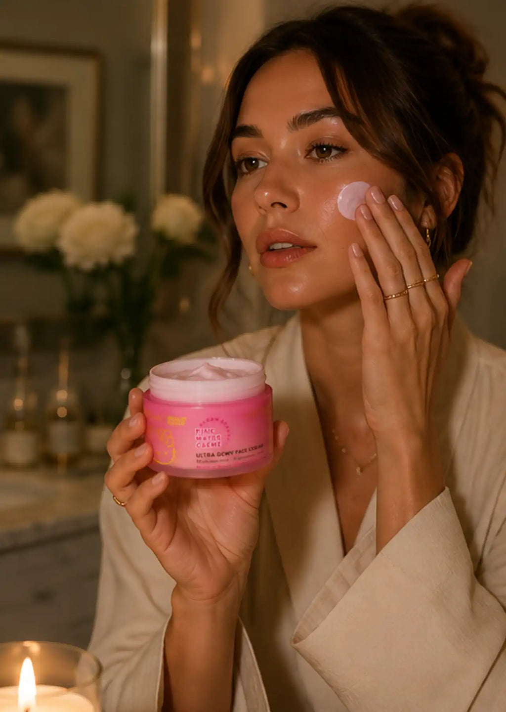 The Crème Shop x Hello Kitty Pink Water Crème Ultra Dewy Face Cream – Watermelon & Hyaluronic Acid