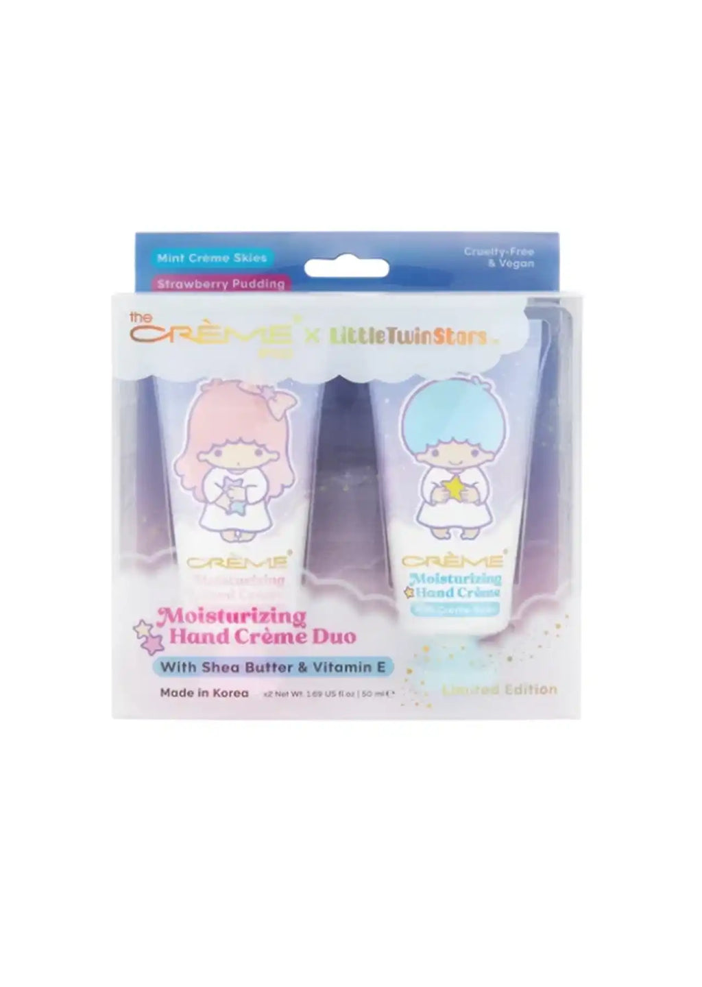 The Crème Shop x Little Twin Stars Moisturizing Hand Crème Duo – Shea Butter & Vitamin E (2-Pack)