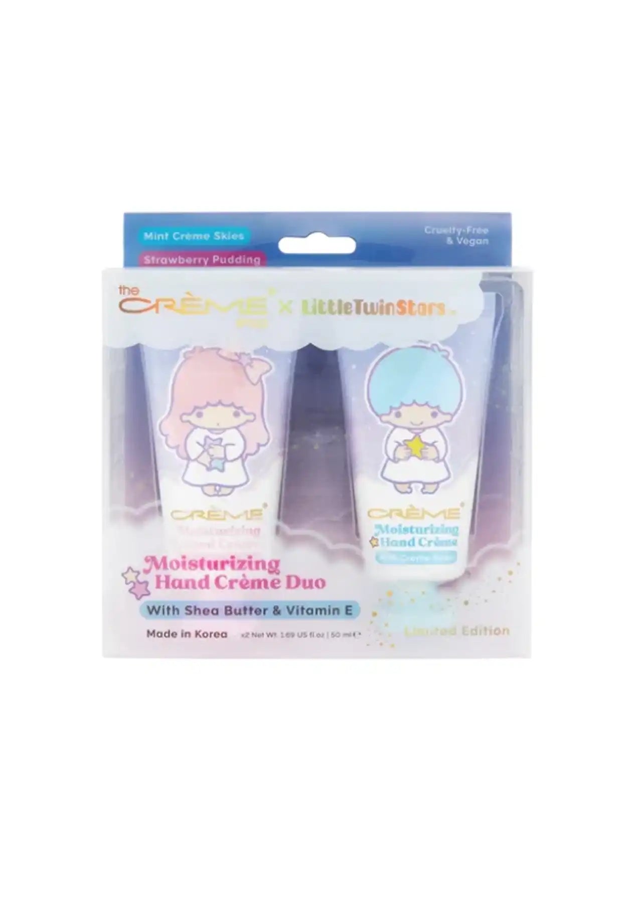 The Crème Shop x Little Twin Stars Moisturizing Hand Crème Duo – Shea Butter & Vitamin E (2-Pack)