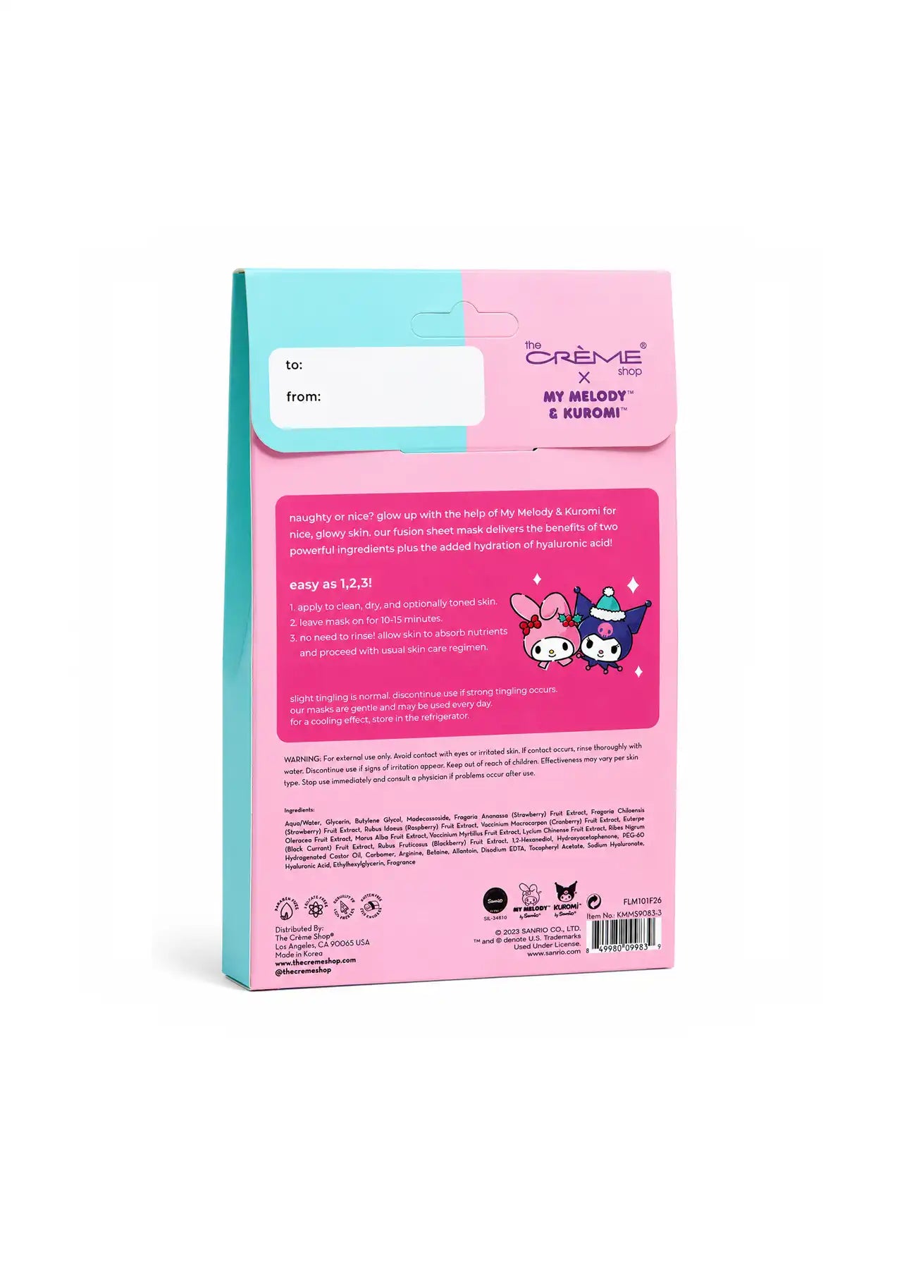 Naughty & Nice Fusion Essence Sheet Mask Set (Set of 3)