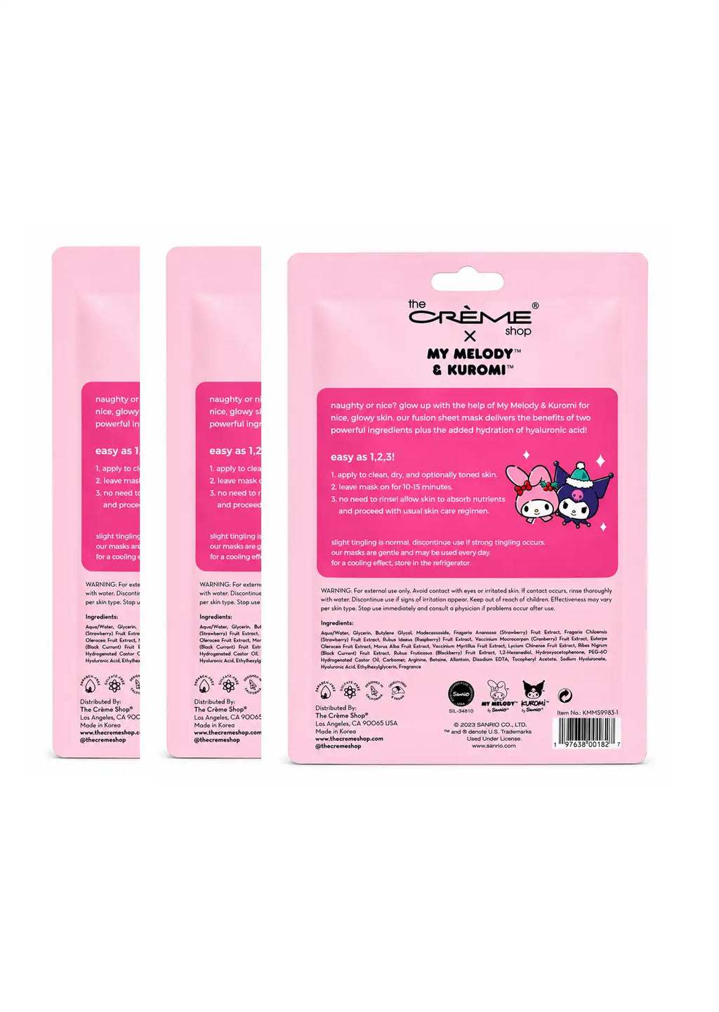 Naughty & Nice Fusion Essence Sheet Mask Set (Set of 3)
