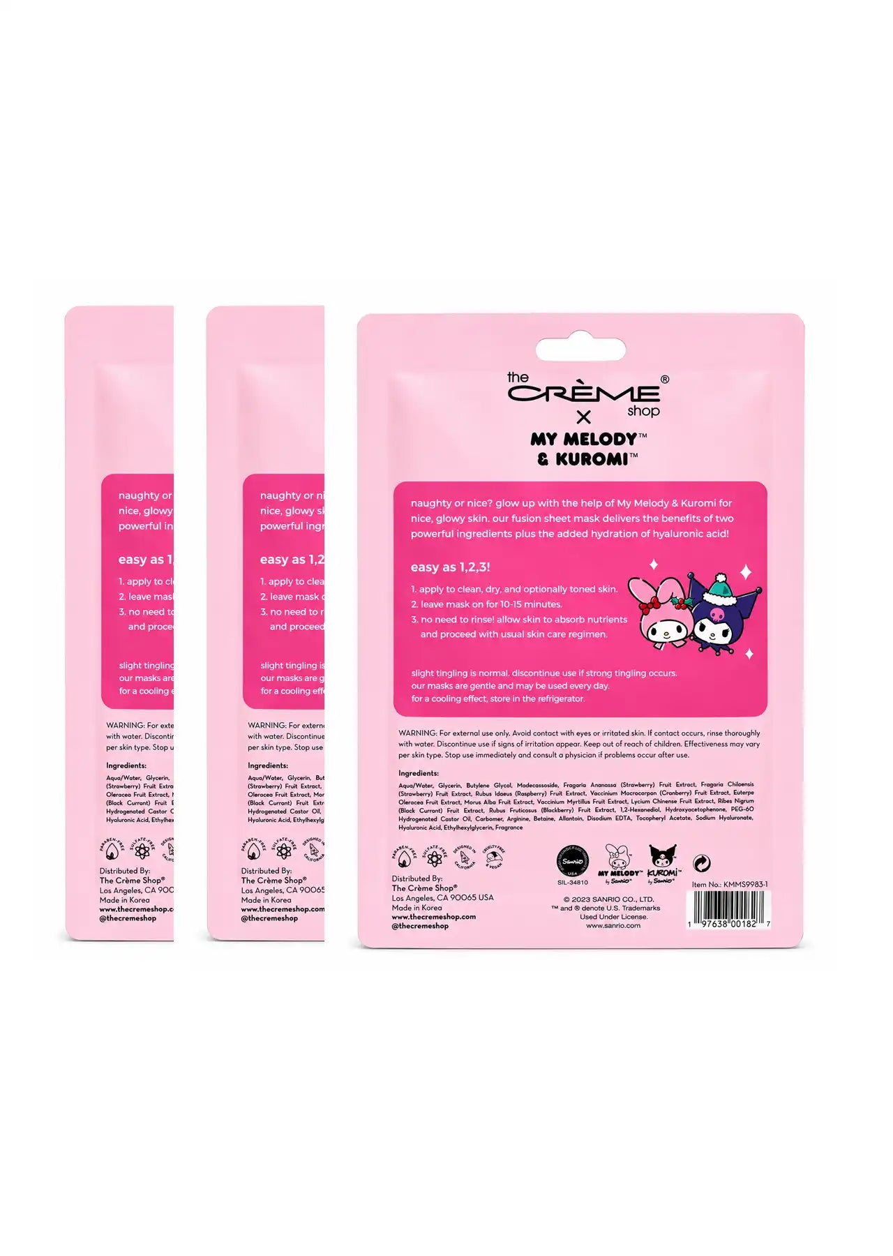 Naughty & Nice Fusion Essence Sheet Mask Set (Set of 3)