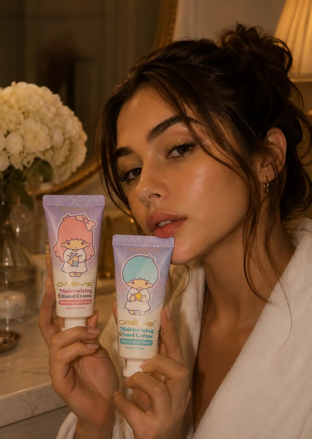 The Crème Shop x Little Twin Stars Moisturizing Hand Crème Duo – Shea Butter & Vitamin E (2-Pack)