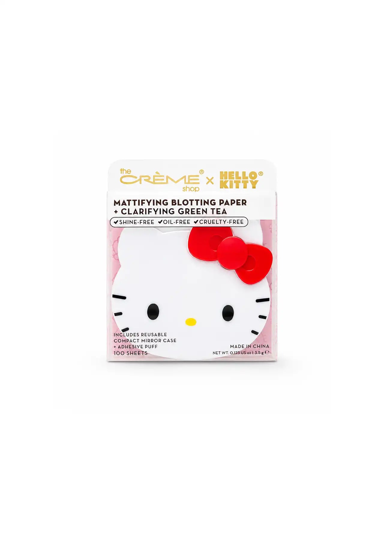 The Crème Shop x Hello Kitty Mattifying Blotting Paper + Clarifying Green Tea