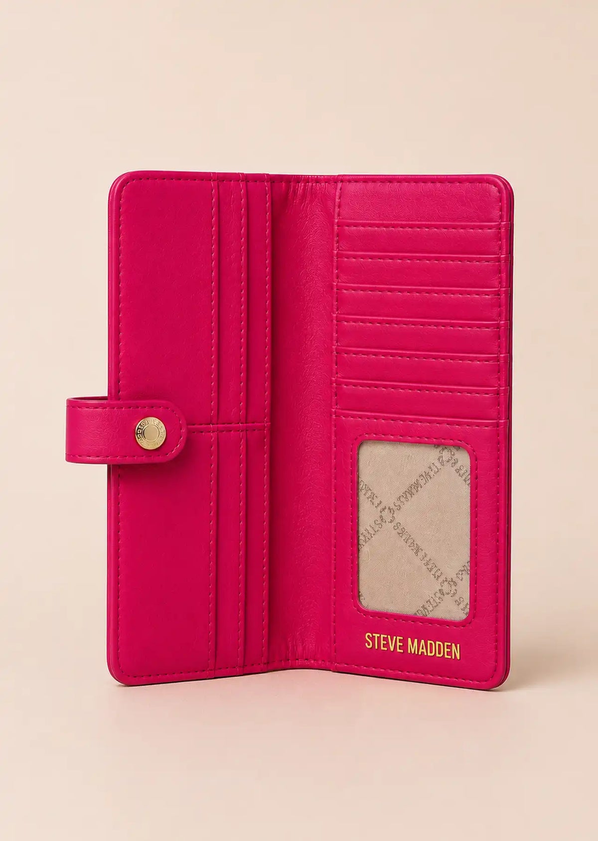 Steve Madden Fuchsia Pink Continental Wallet