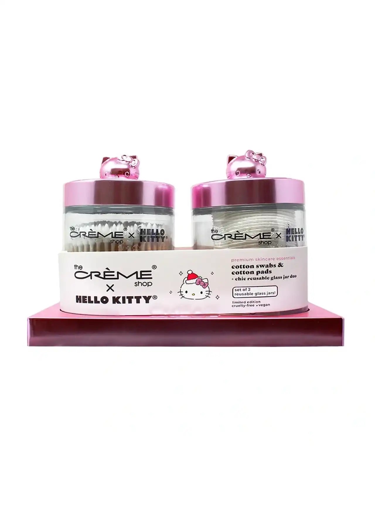 The Crème Shop x Hello Kitty Chic Reusable Glass Jar Set