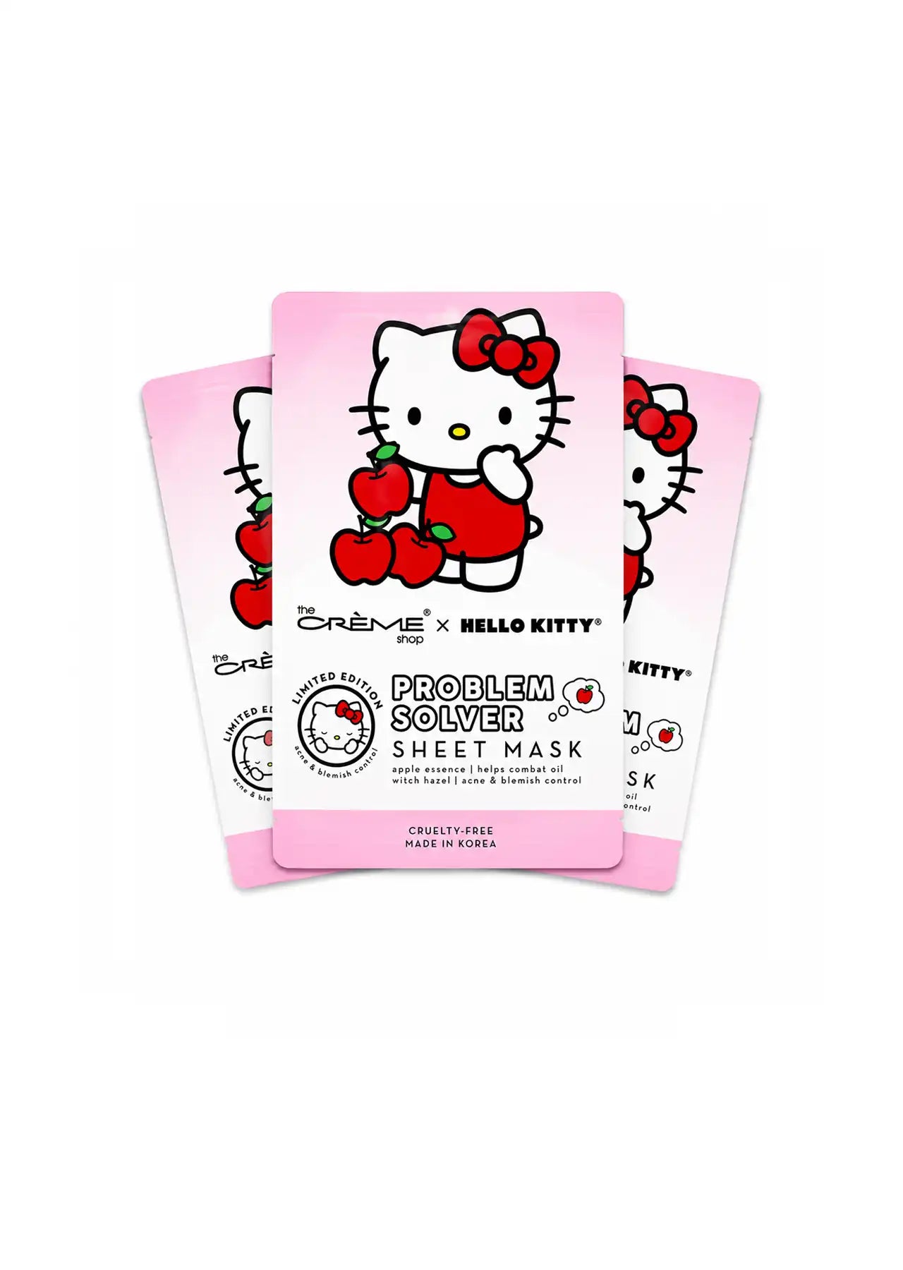 The Crème Shop x Hello Kitty Problem Solver Sheet Mask 3-Pack