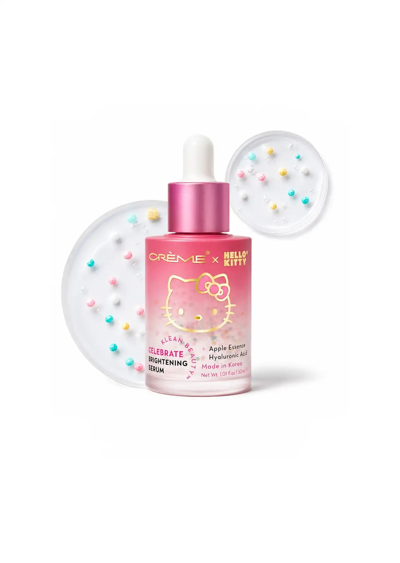The Crème Shop x Hello Kitty Celebrate Brightening Serum – Apple Essence + Hyaluronic Acid (30ml)