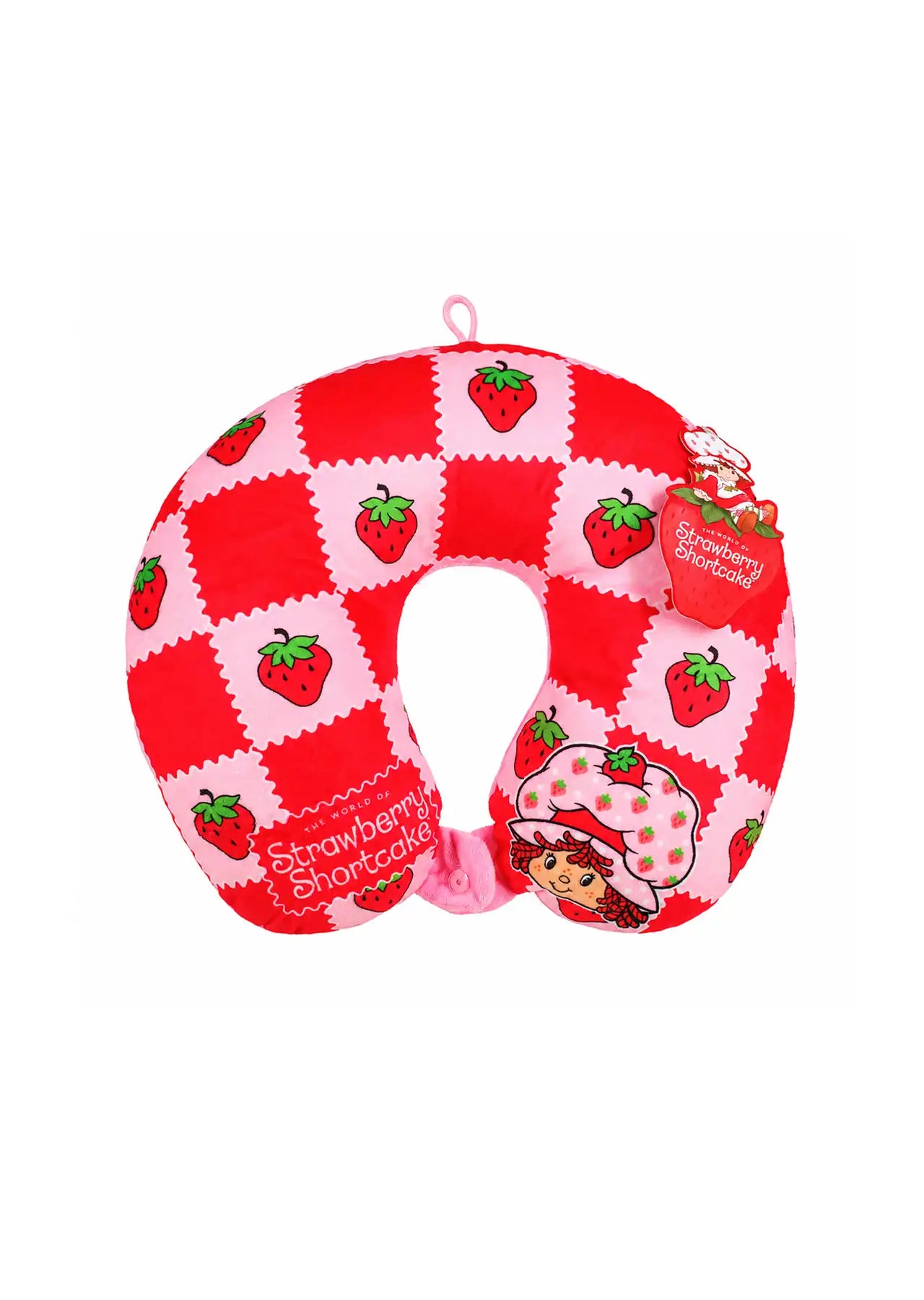 Strawberry Shortcake Travel Set, Super Soft Blanket & Memory Foam Neck Pillow