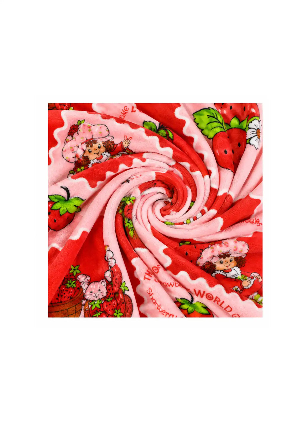 Strawberry Shortcake Travel Set, Super Soft Blanket & Memory Foam Neck Pillow