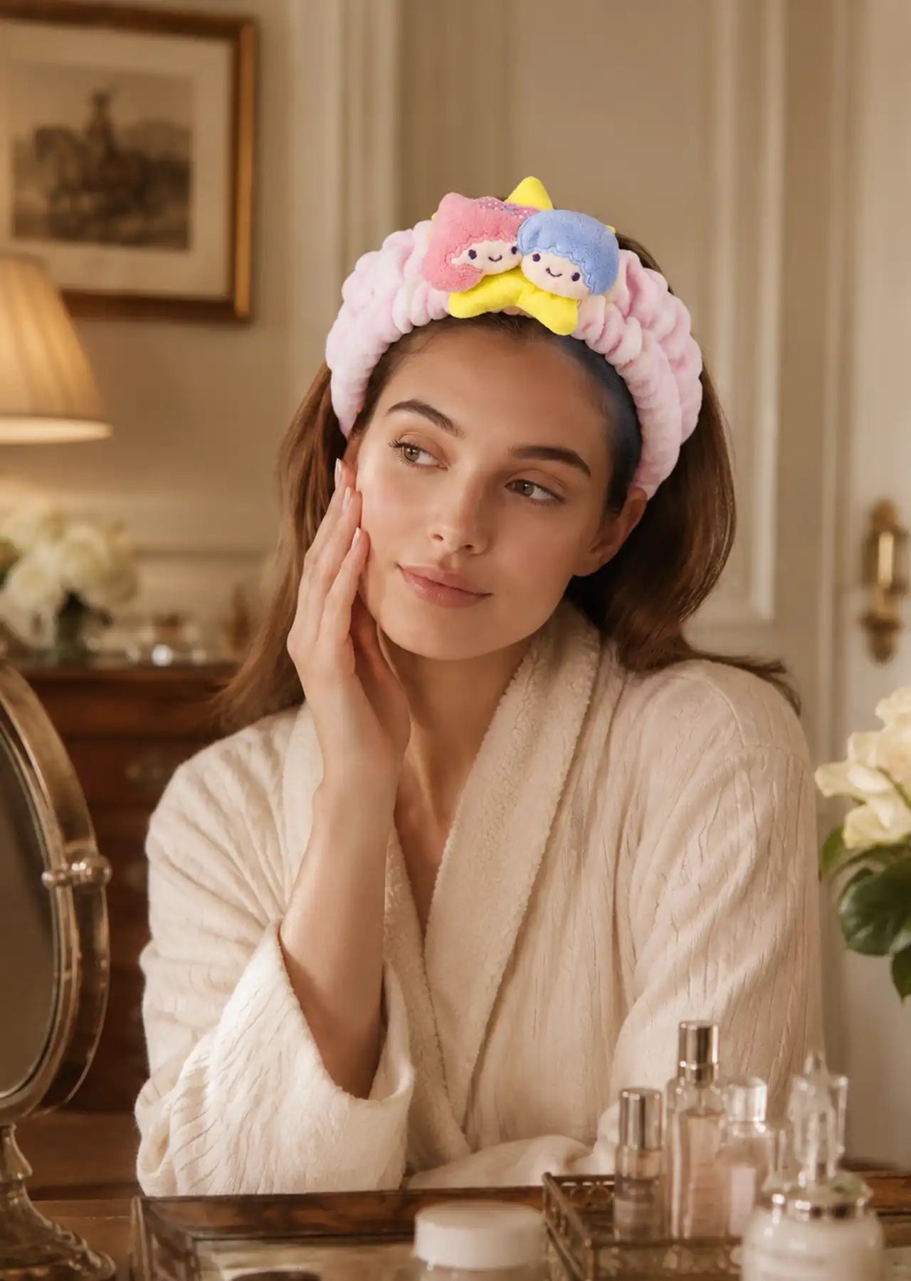 The Crème Shop x Sanrio Little Twin Stars Plush Spa Headband