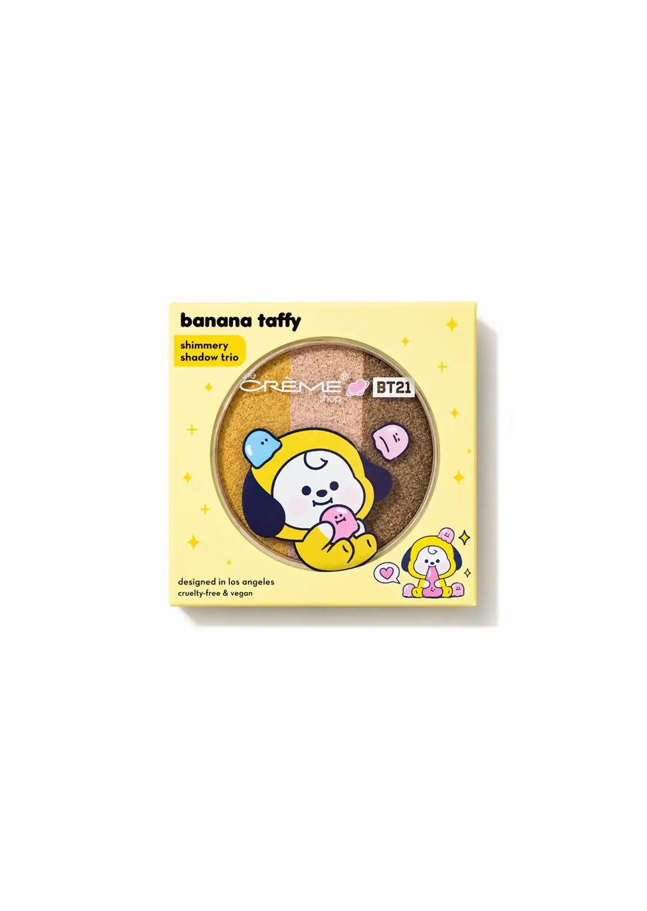 The Crème Shop x BT21 Banana Taffy Shimmery Shadow Trio