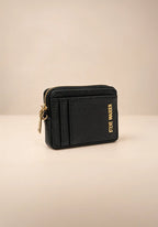 Steve Madden Black Zip Card Holder Wristlet