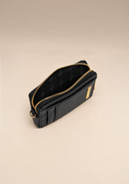 Steve Madden Black Zip Card Holder Wristlet