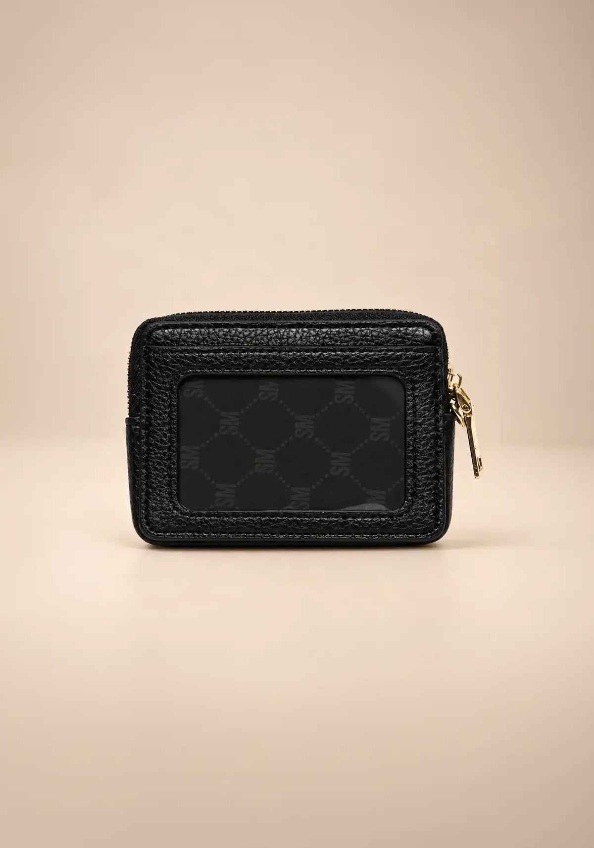 Steve Madden Black Zip Card Holder Wristlet