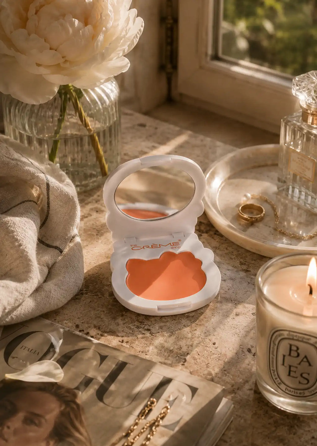 The Crème Shop x Hello Kitty Crème Blush Balm Peach Glow