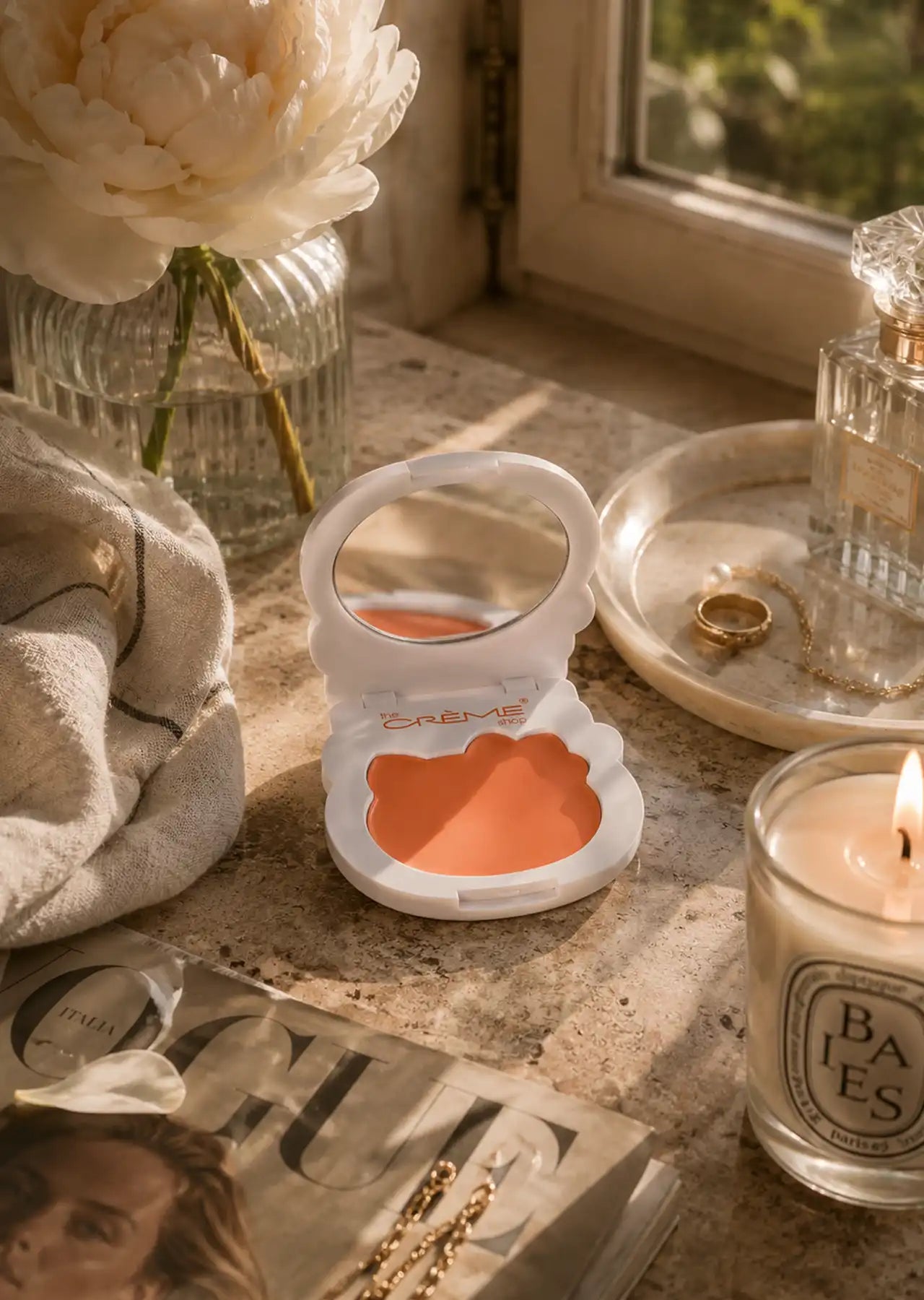 The Crème Shop x Hello Kitty Crème Blush Balm Peach Glow