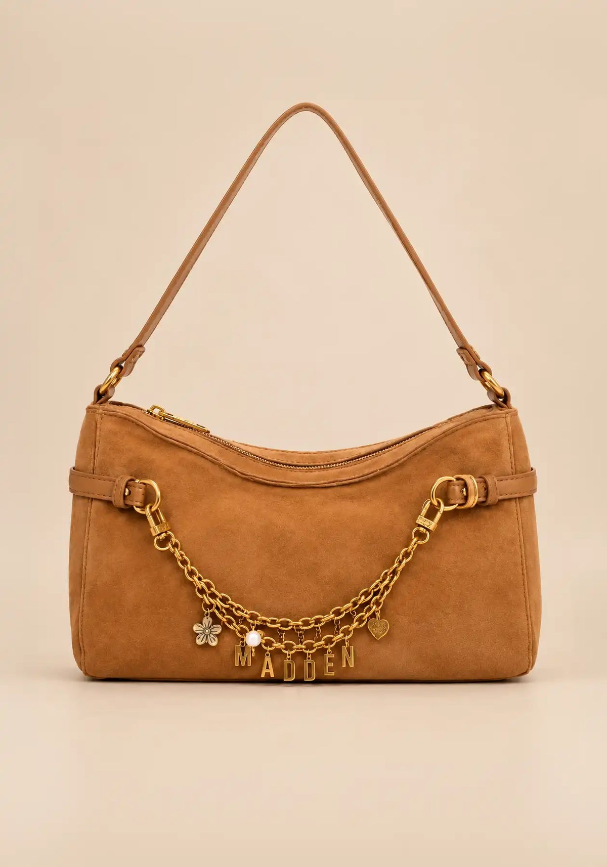 Steve Madden Camel Charm Shoulder Bag