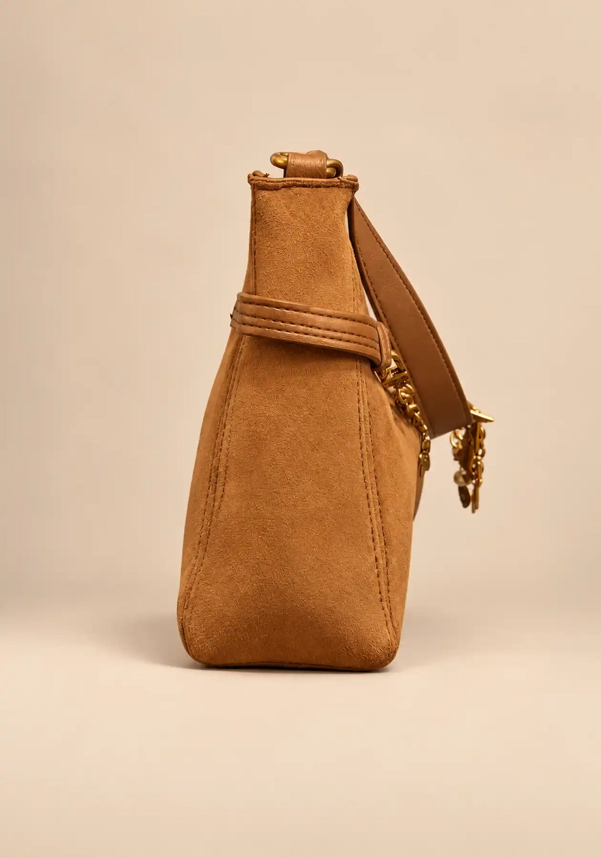 Steve Madden Camel Charm Shoulder Bag