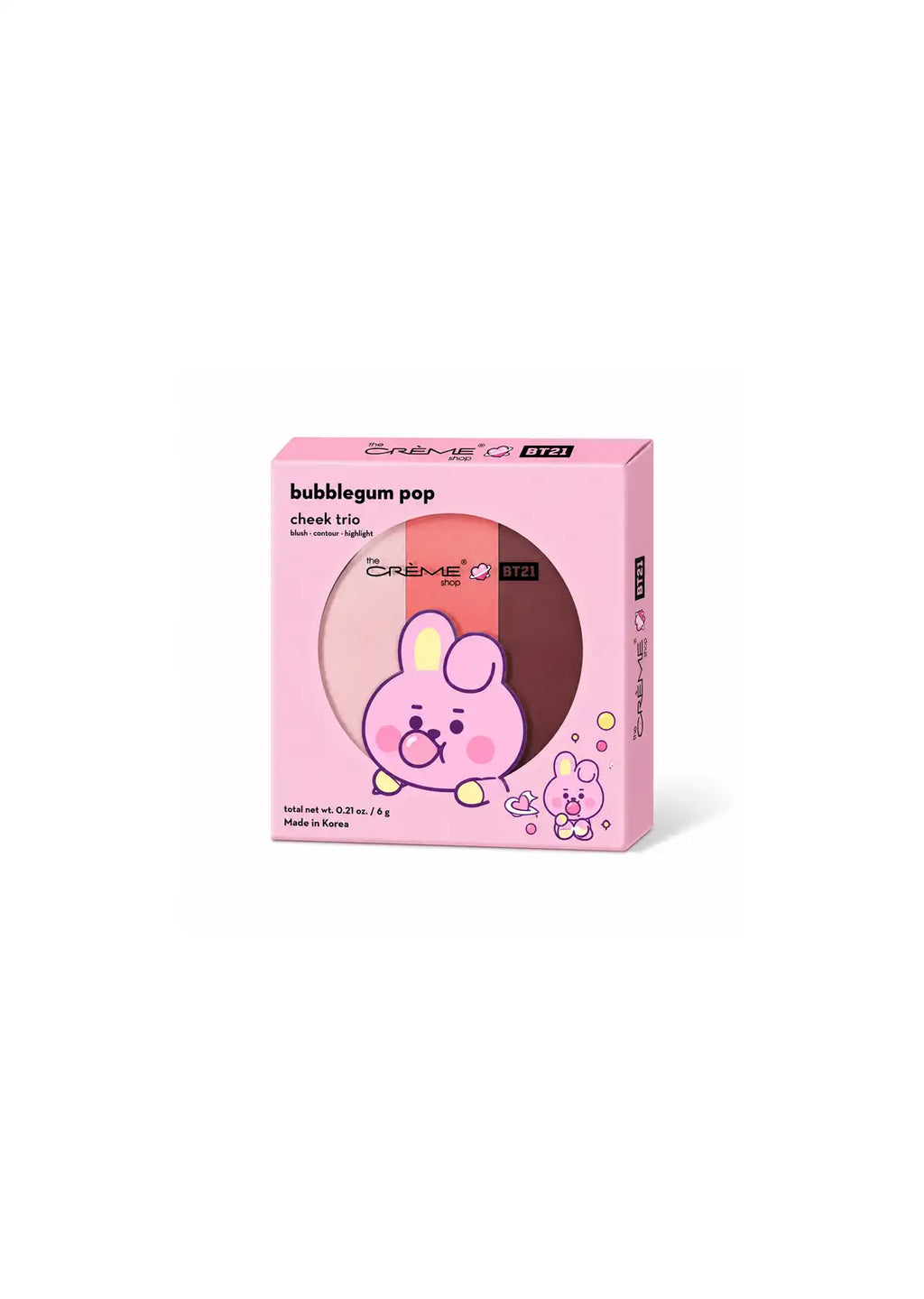 The Crème Shop x BT21 Bubblegum Pop Cheek Trio