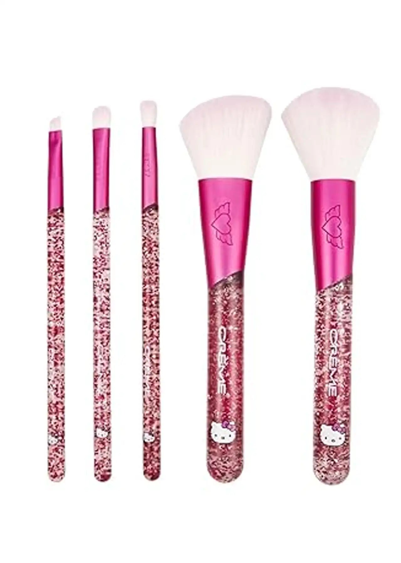 The Crème Shop x Hello Kitty Glitter Makeup Brush 5 Pieces Set