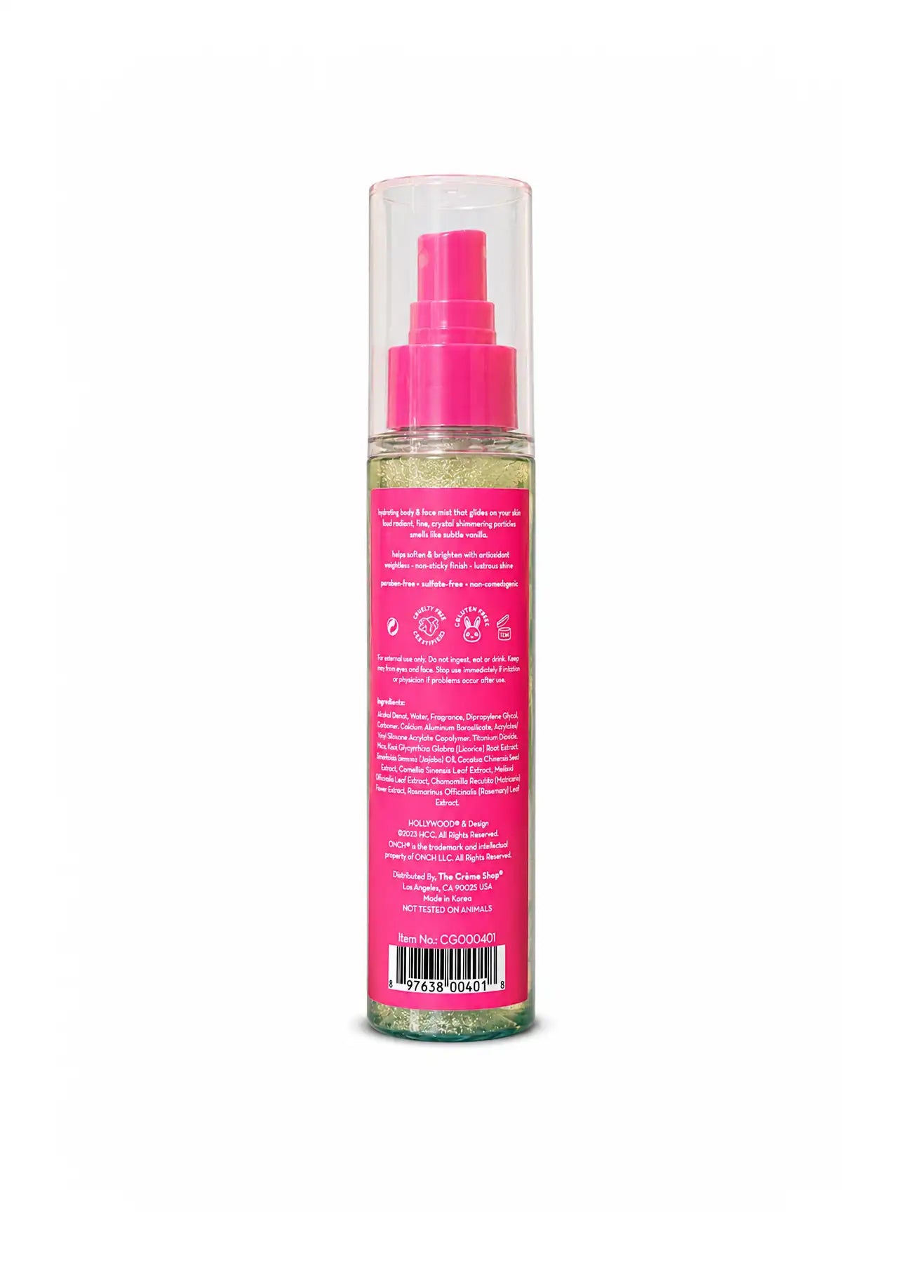 The Crème Shop Hollywood Glow Crystal Glow Moisturizing Shimmer Mist