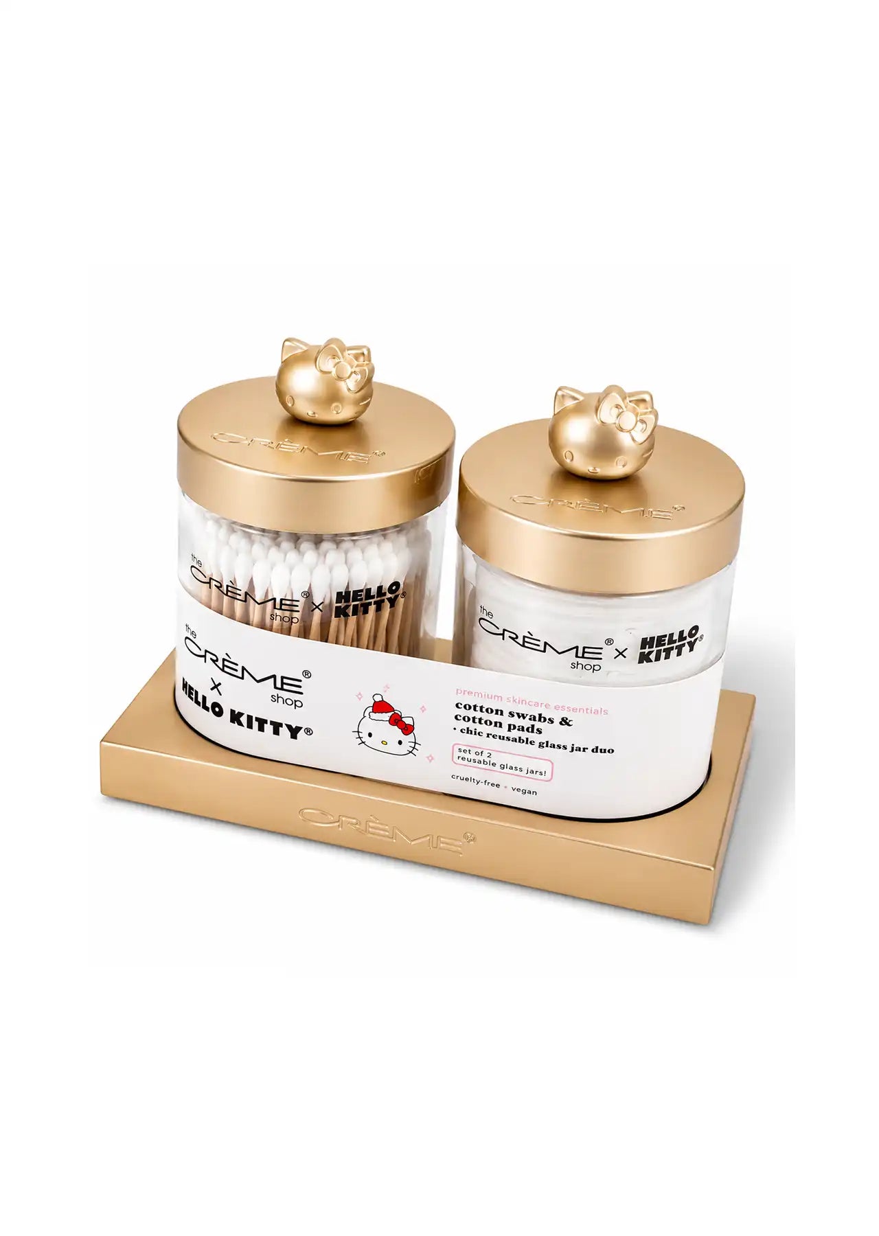 The Crème Shop x Hello Kitty Chic Reusable Glass Jar Set
