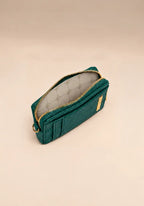 Steve Madden Green Zip Card Holder Wristlet