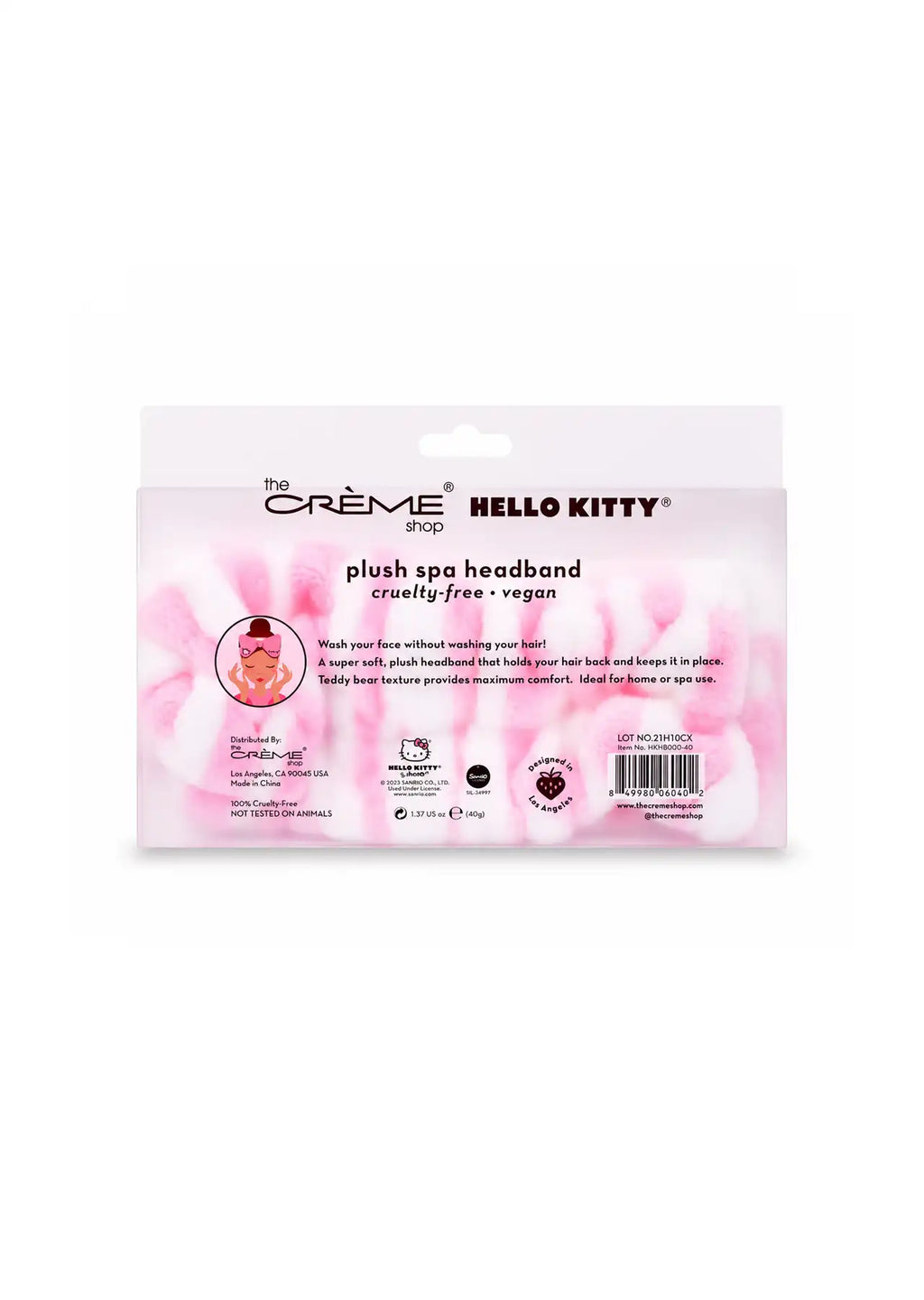 The Crème Shop x Hello Kitty Plush Spa Headband