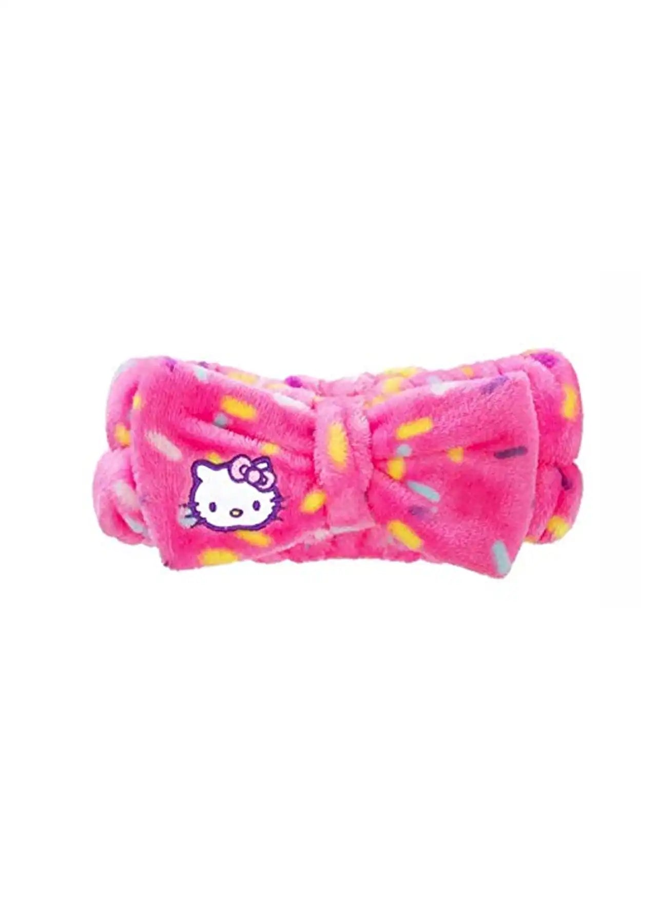 The Crème Shop x Hello Kitty Plush Spa Headband, Pink Bow