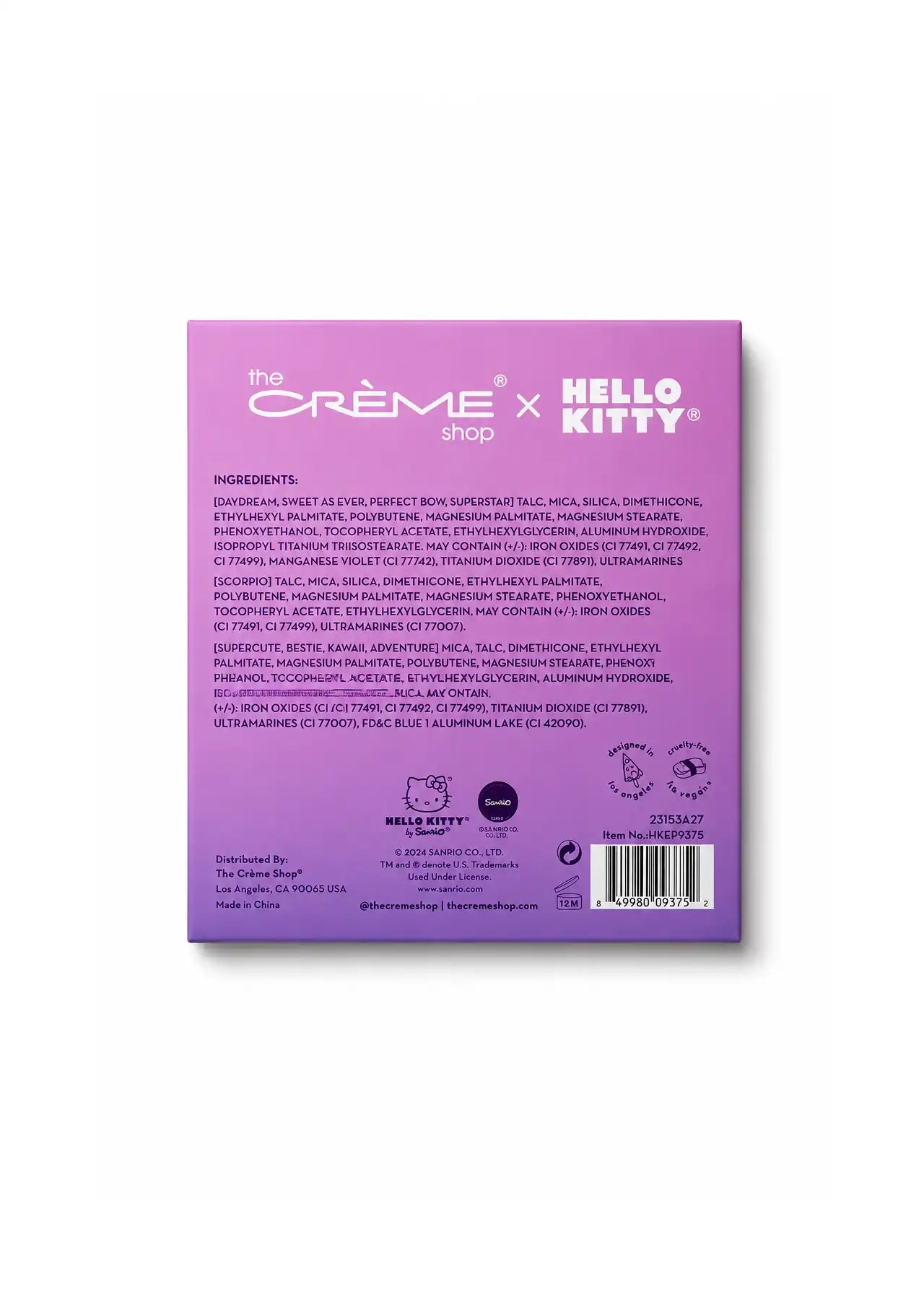 The Crème Shop x Hello Kitty Kawaii Cute Eyeshadow Palette