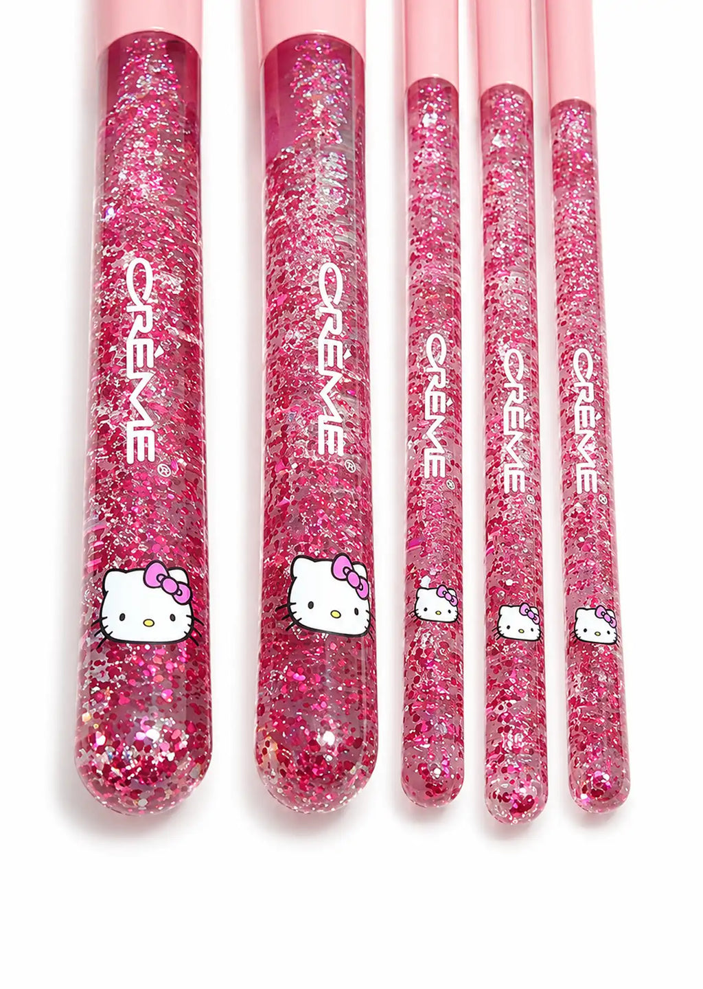 The Crème Shop x Hello Kitty Glitter Makeup Brush 5 Pieces Set