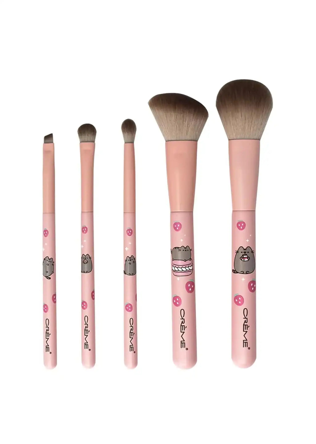 The Crème Shop x Pusheen Pretty Finish Makeup Brush Set, 5 Piece Limited Edition