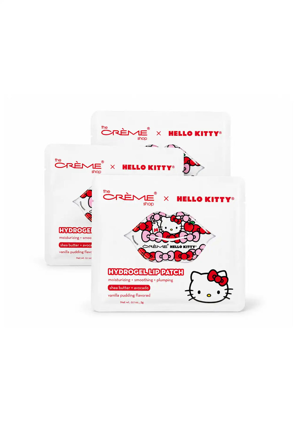 The Crème Shop x Hello Kitty Hydrogel Lip Patch, 3 Pack