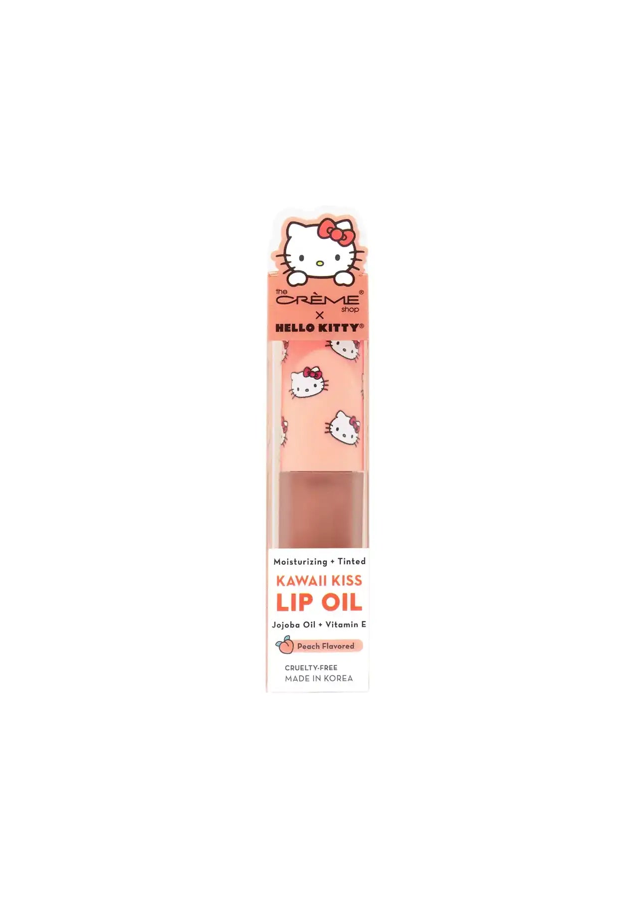 The Crème Shop x Hello Kitty Kawaii Kiss Lip Oil, Peach Flavored