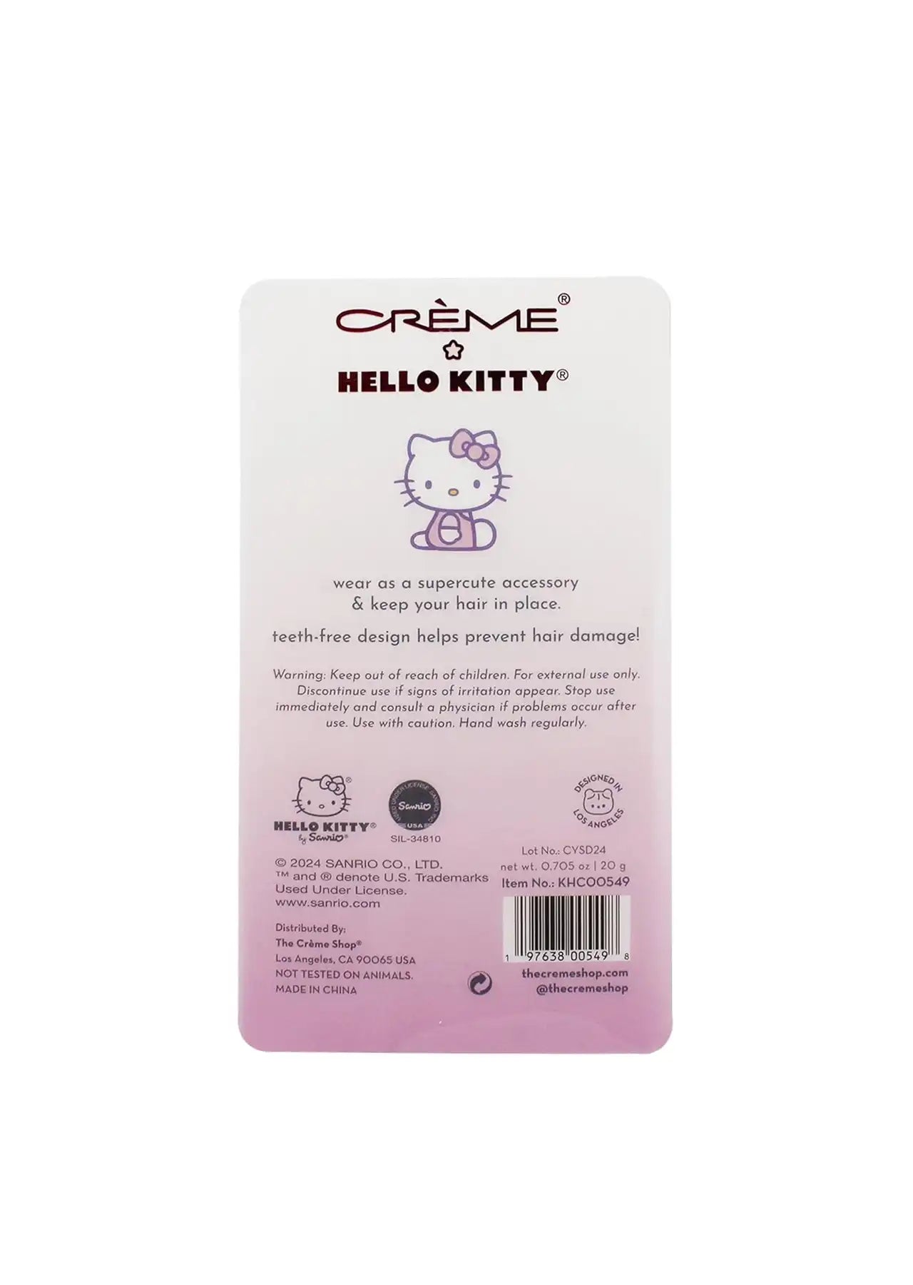 The Crème Shop x Hello Kitty Hair Clip Set (4 Pieces)