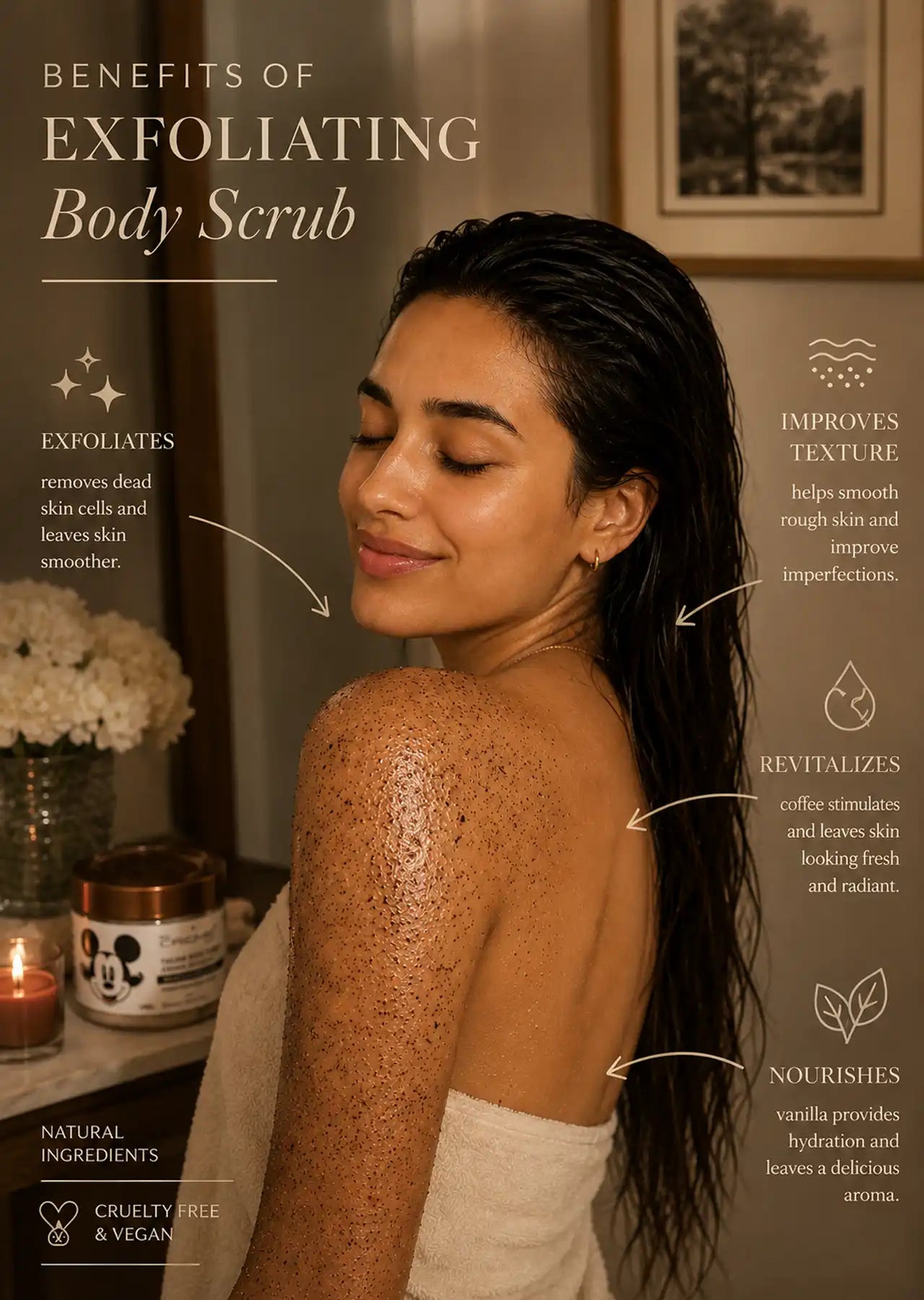 The Crème Shop x Disney Mickey Mouse Vanilla Coffee Sugar Body Scrub